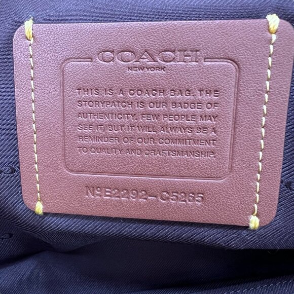 Coach Pebbled Leather Suede Lori Shoulder Bag With Gold Hardware & Zipper Pocket - Picture 8 of 16